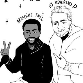 Illustration Mehdi Laid - Nova Club - DJ Reverend P & Azzedine Fall