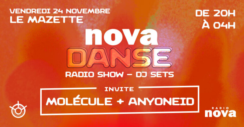 Nova Danse à La Mazette : 2ᵉ édition avec Molécule et AnyoneID