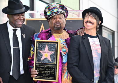 George Clinton au Hollywood Walk of Fame © Robyn Beck / AFP