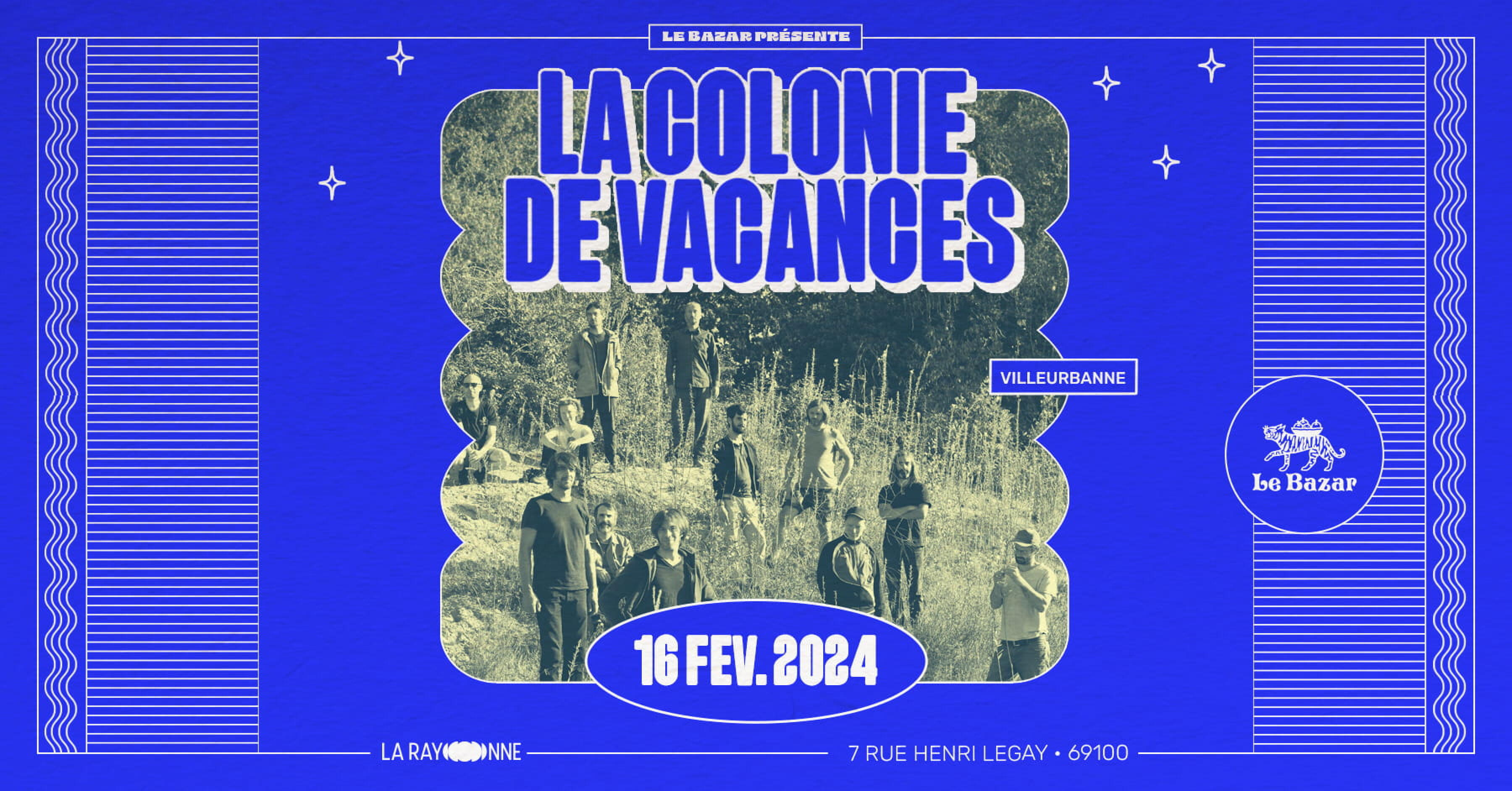 La Colonie de Vacances en concert à La Rayonne – 16 février 2024 | Villeurbanne