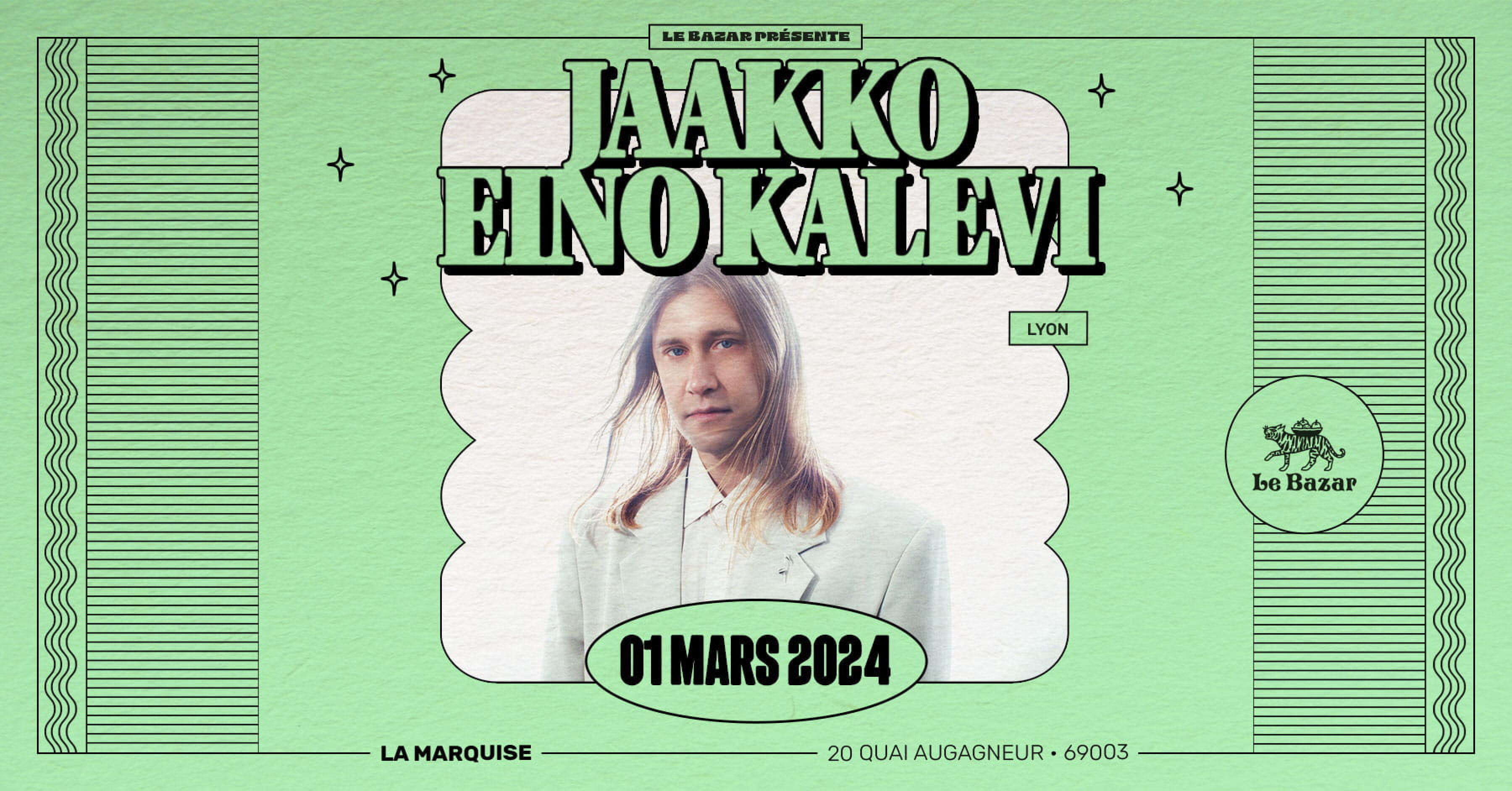 Jaakko Eino Kalevi en concert à La Marquise – 1er mars 2024 | Lyon