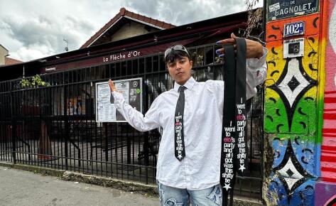 ELOI devant la Flèche d'Or pour sa release party de "DernierOrage.Alt"
