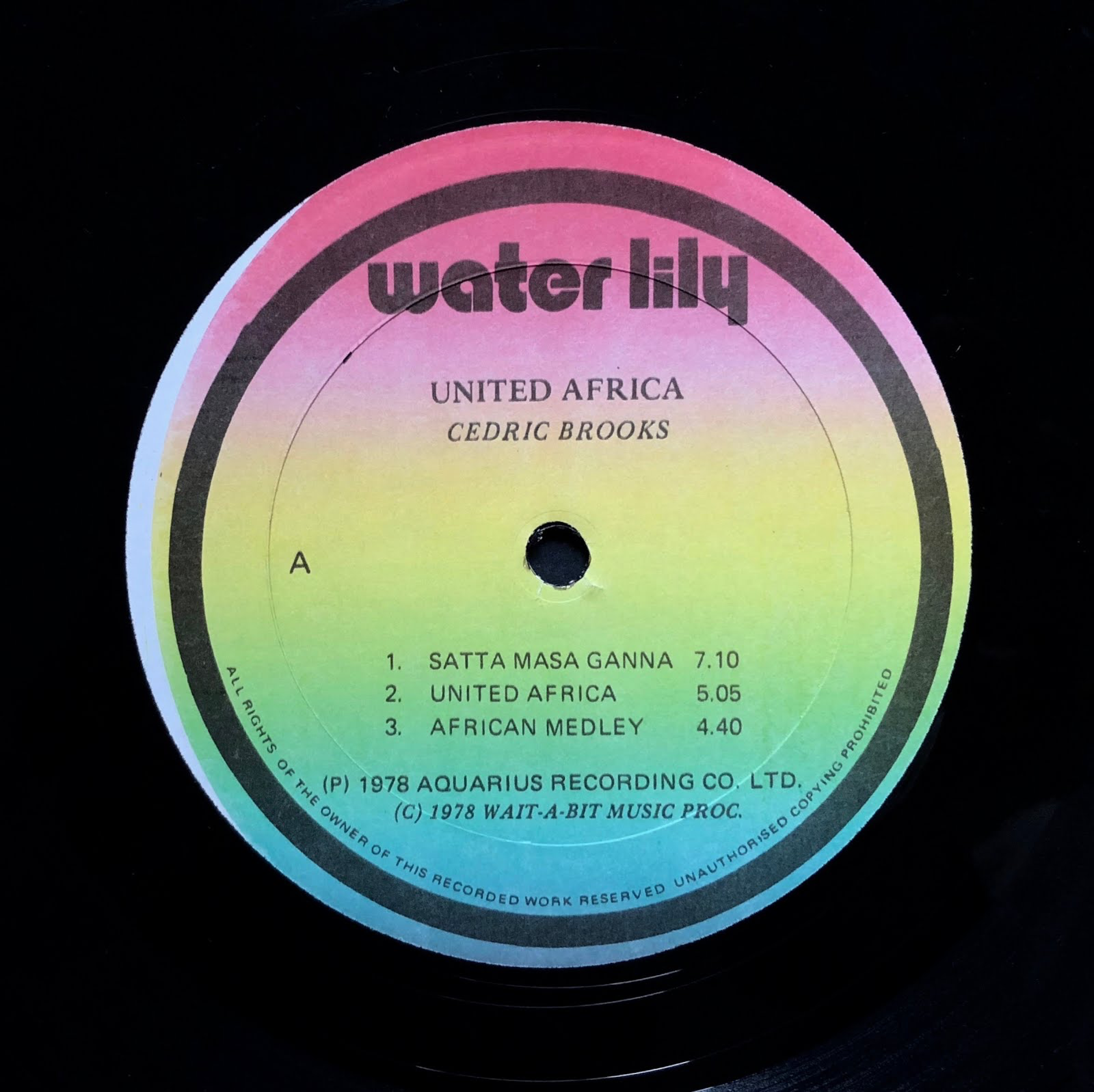 CEDRIC BROOKS – SATTA MASA GANNA
