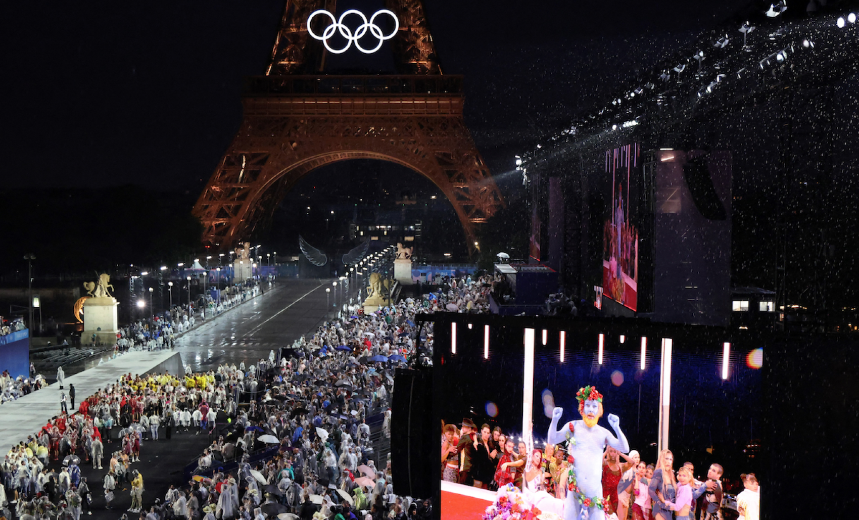 Philippe Katerine à la cérémonie des JO 2024 © LUDOVIC MARIN / POOL / AFP