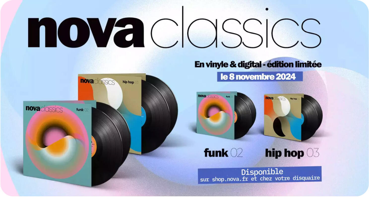 Nova Classics Funk 02 et Hip Hop 03 en précommande