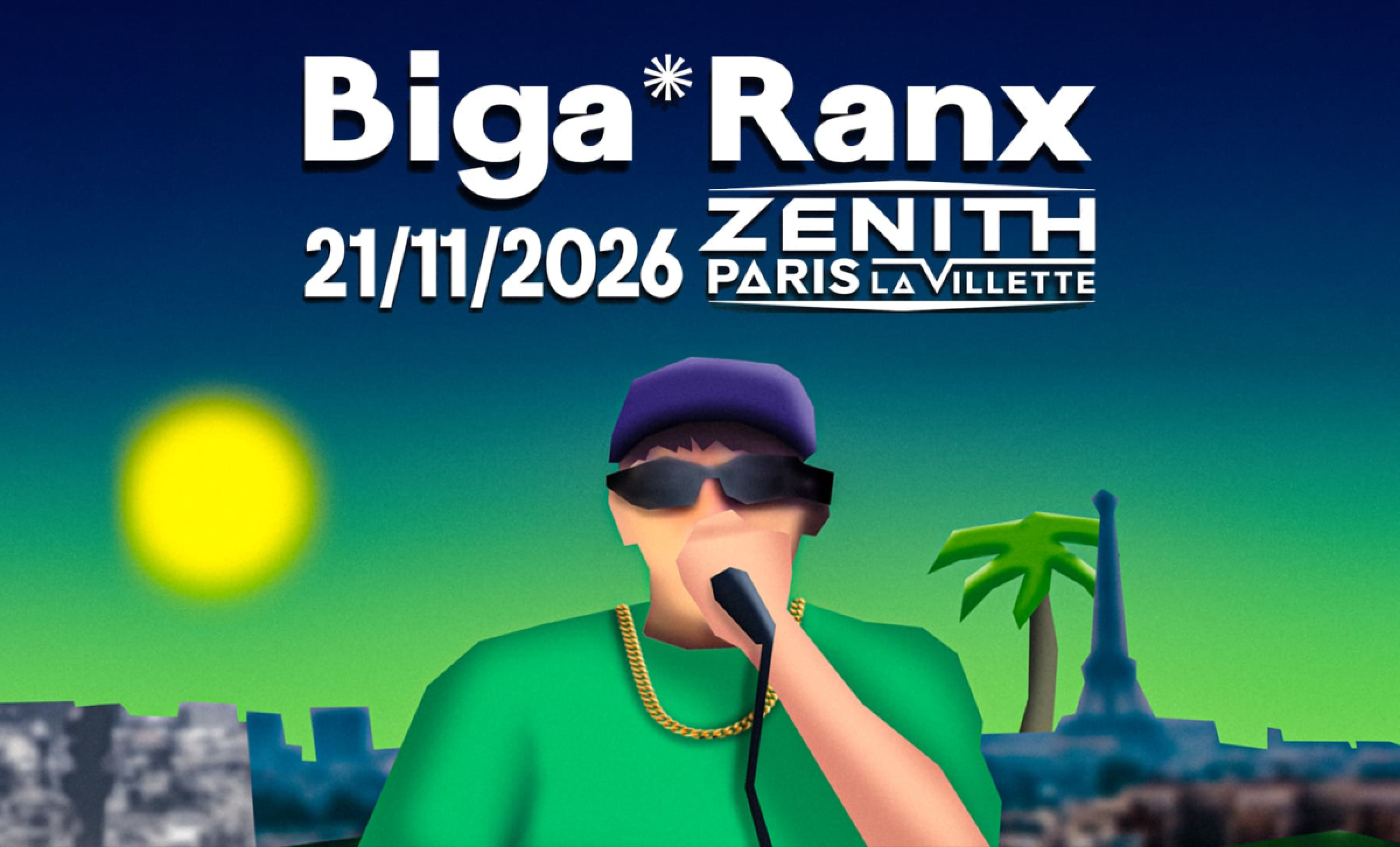 Biga*Ranx annonce un concert au Zénith de Paris-La Villette le 21 novembre 2026
