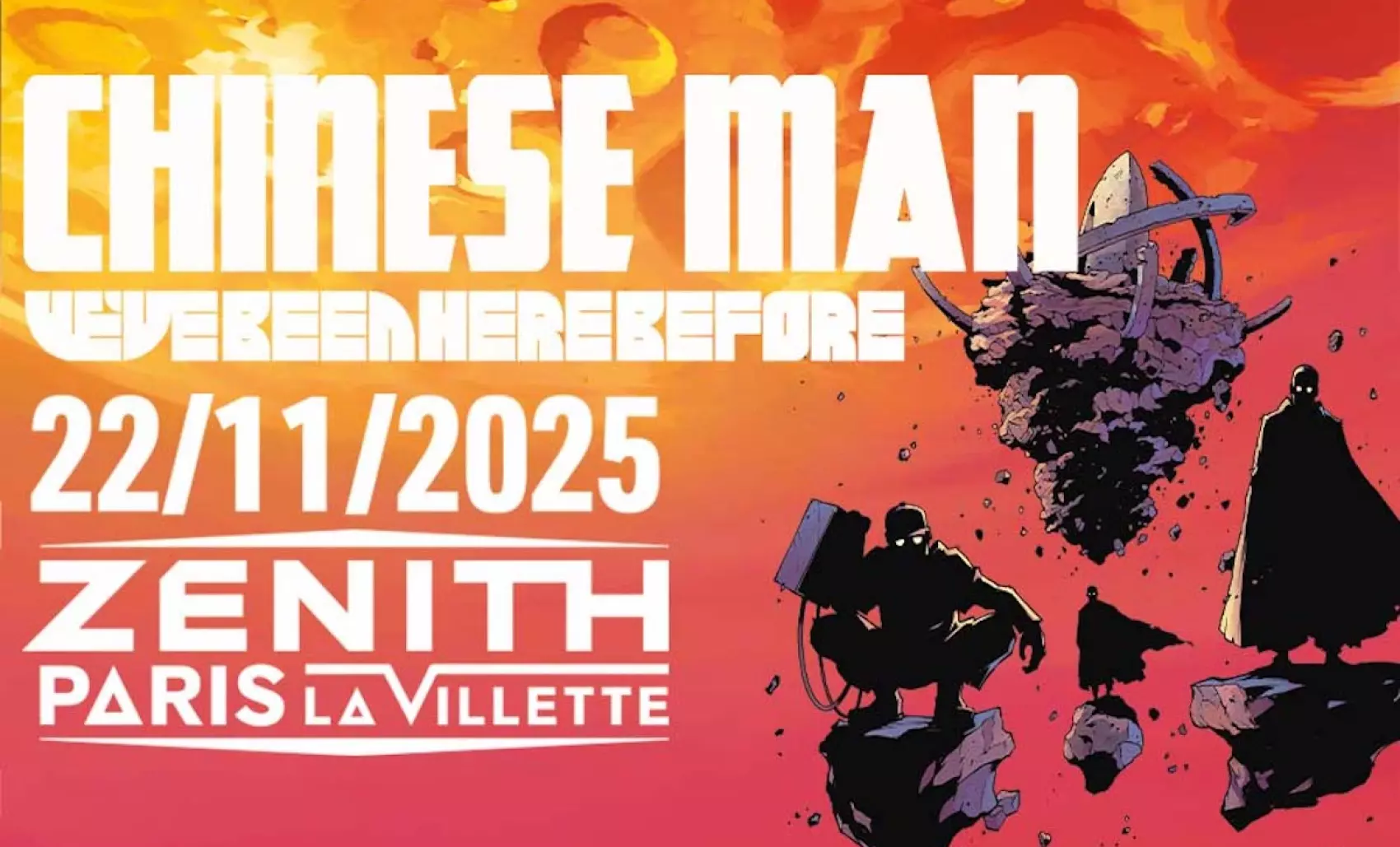 Gagnez vos places pour le concert de Chinese Man au Zénith de Paris-la Villette, le 22 novembre prochain 