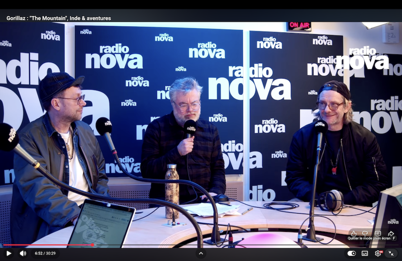 Chez Radio Nova, Gorillaz au micro de Charline Roux