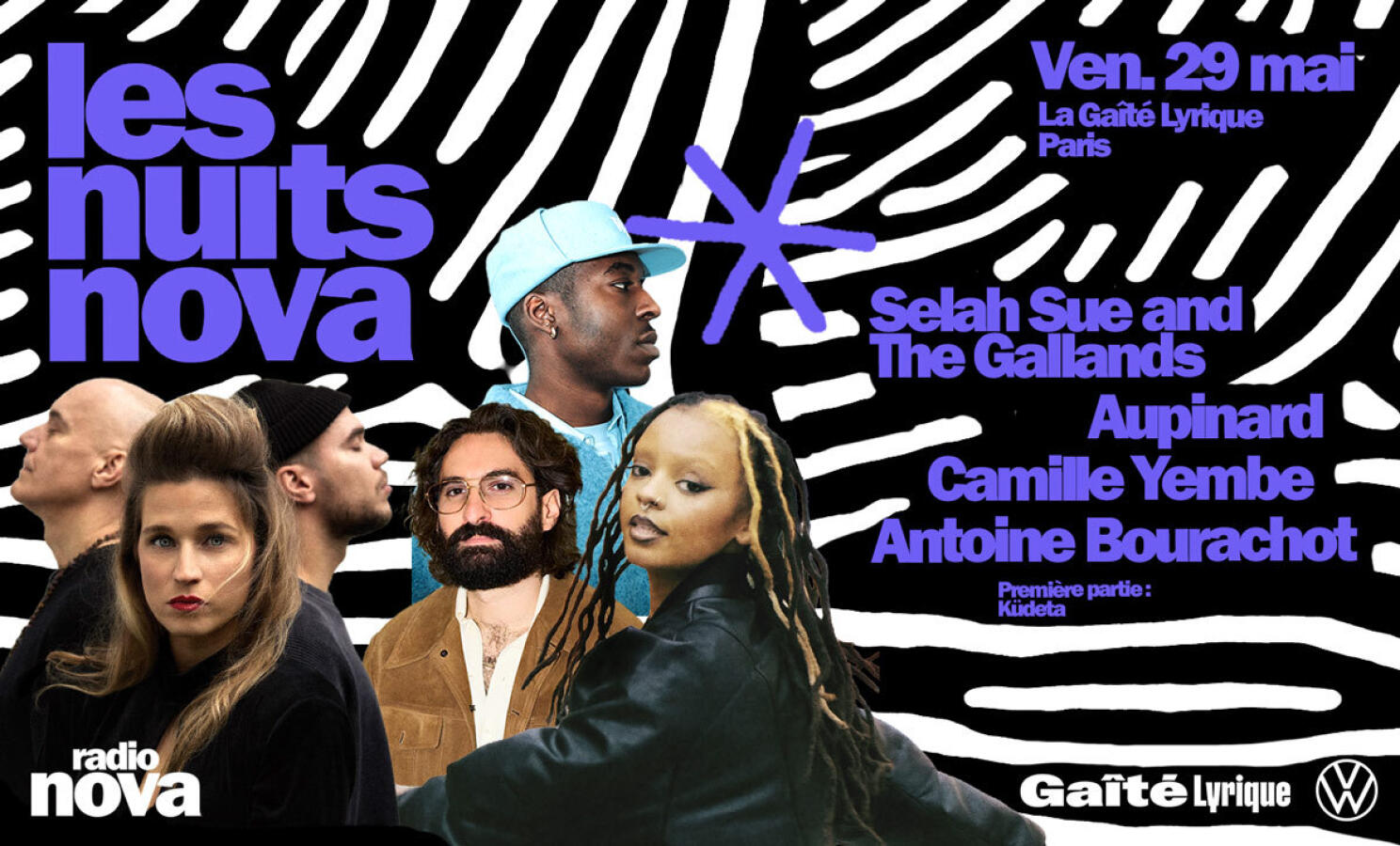 La toute première des Nuits Nova à la Gaîté Lyrique avec Selah Sue & The Gallands, Aupinard, Camille Yembe et Antoine Bourachot