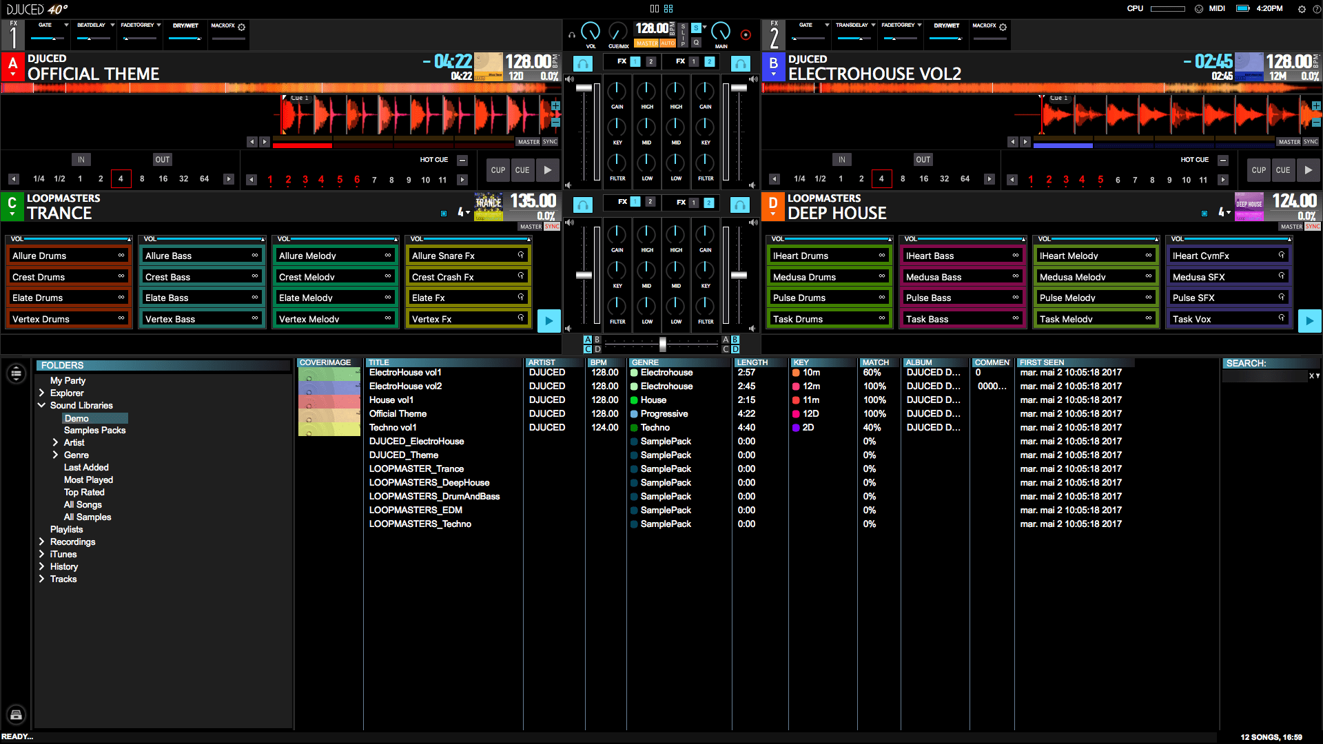 Un logiciel DJ vous permet de mixer directement depuis les plateformes