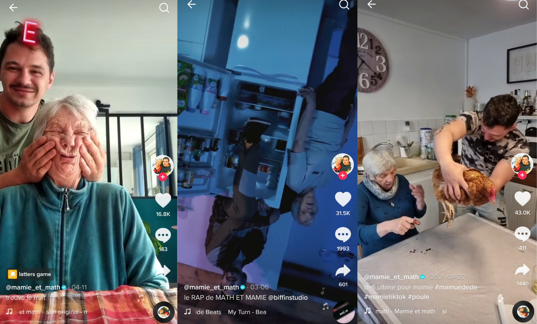 Math et mamie, petit-fils et grand-mère liés par TikTok