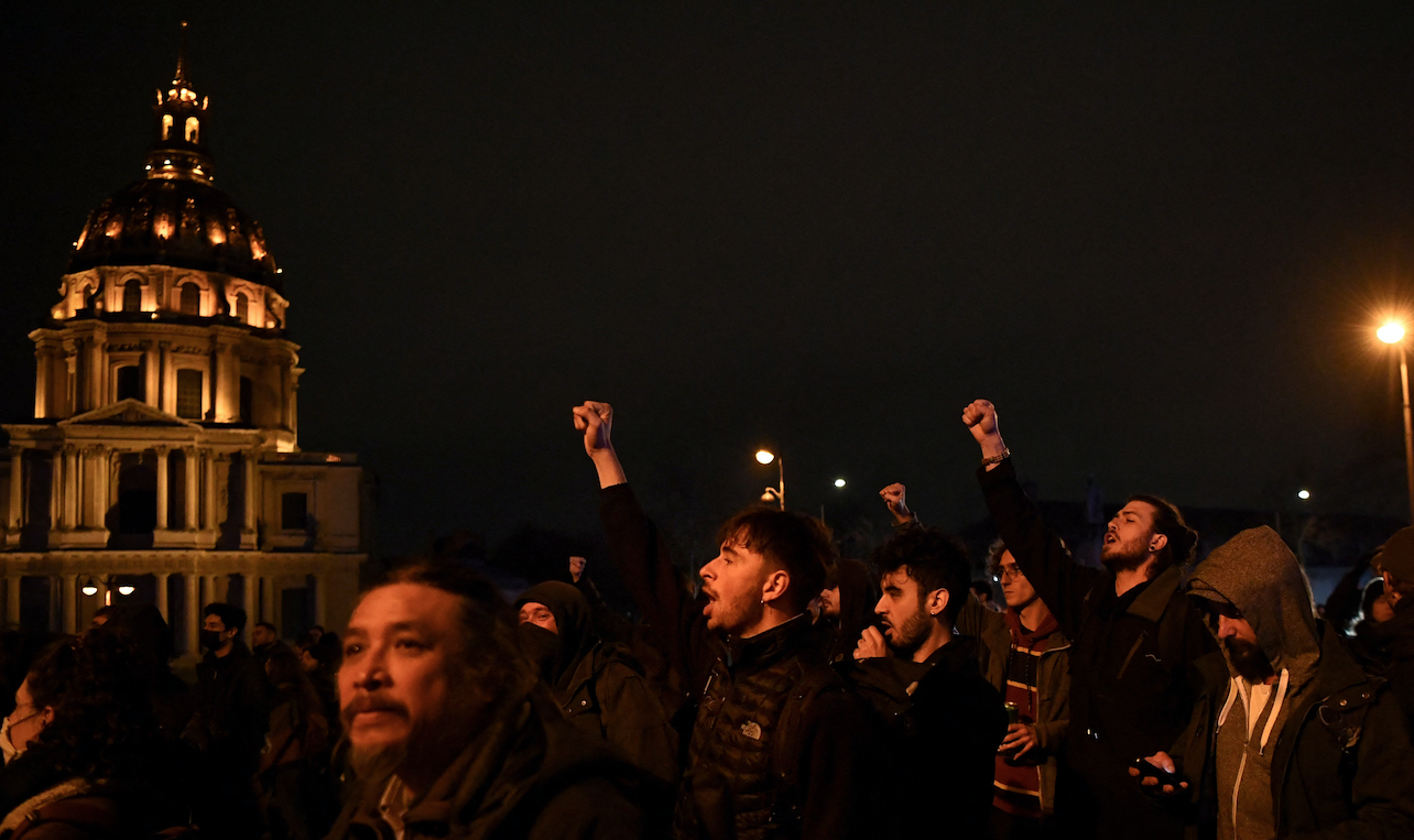 Manifestations à Paris contre la réforme des retraites, 2023 © CHRISTOPHE ARCHAMBAUL